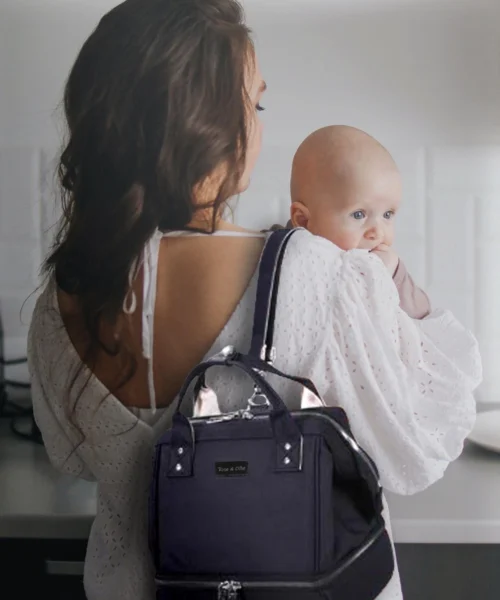 Rose & Ollie Kleine Kolftas Handtas Model Zwart - Koeltas Moedermelk -Baby Verzorging 1000x1200 7