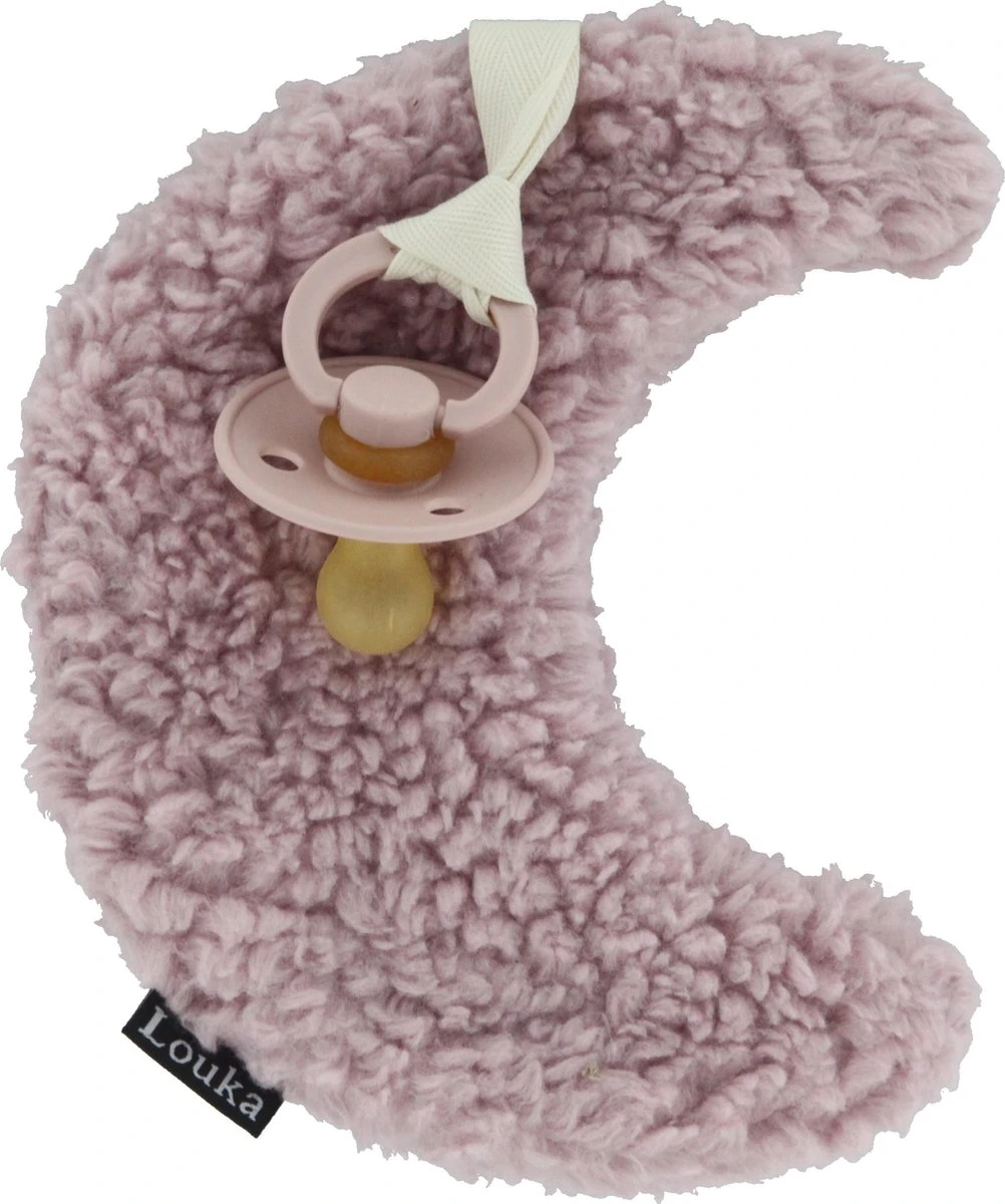 Louka speendoekje maan oud roze - meisje - jongen - teddy - speenknuffel - excl. Speen Louka Speendoekje Maan Oud Roze - Meisje - Jongen - Teddy - Speenknuffel - Excl. Speen -Baby Verzorging 1002x1200 3