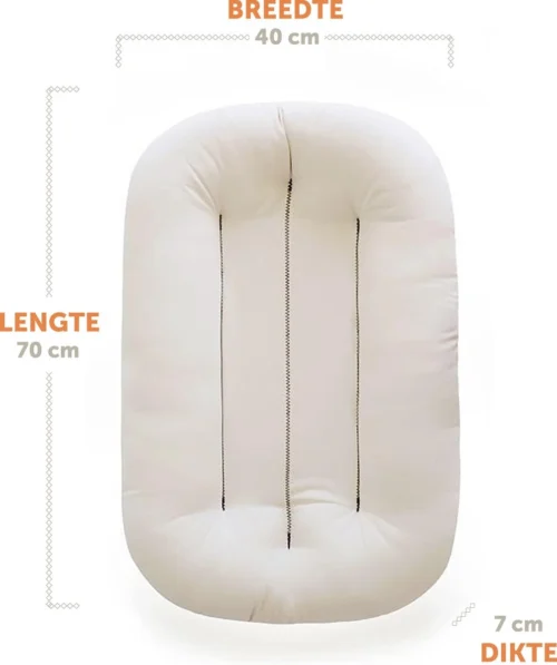 Tubudu Baby Snuggle® Organisch Babynestje - Inclusief Gratis Draagtas En Tencel Cover - Luxe Baby Lounger - Kraampakket - Natuurlijk Materiaal - Wit -Baby Verzorging 1005x1200 3