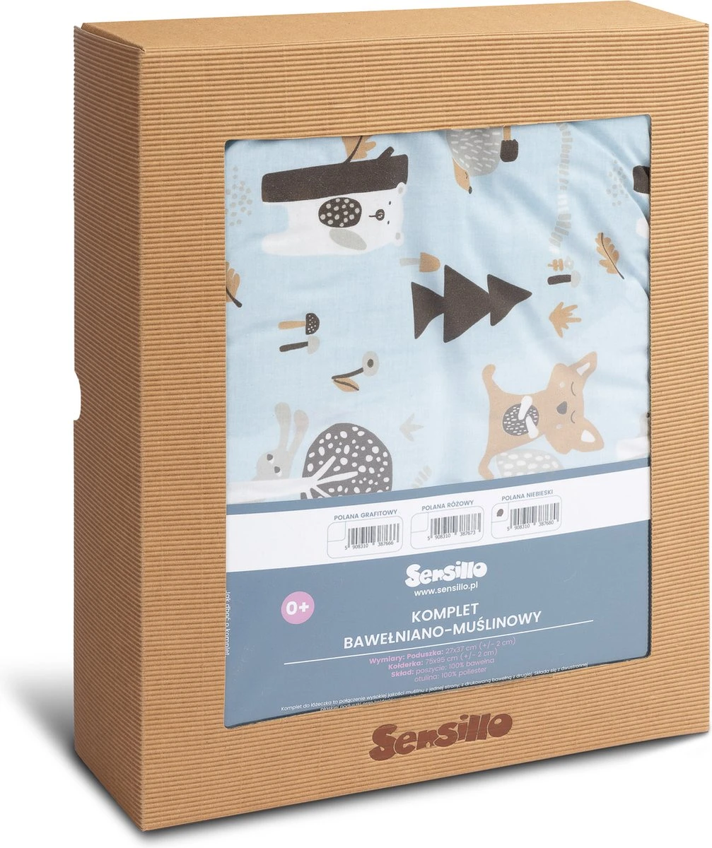 Sensillo Baby Dekbed en Kussen - Cadeau Set - Katoen - Blauw Sensillo Baby Dekbed En Kussen - Cadeau Set - Katoen - Blauw -Baby Verzorging 1007x1200 5