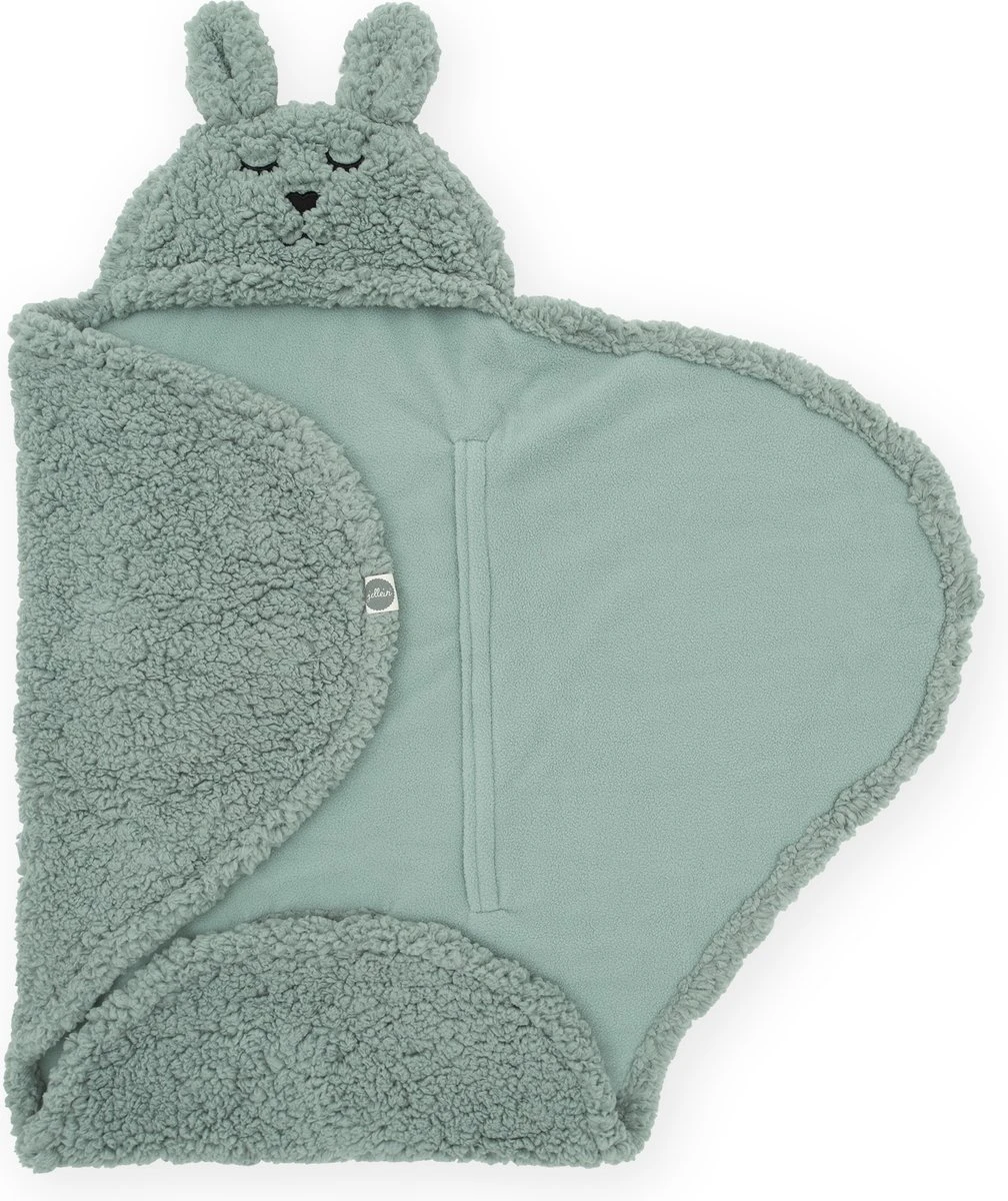 Jollein Wikkeldeken Bunny 100x105cm - Ash Green Jollein Wikkeldeken Bunny 100x105cm - Ash Green -Baby Verzorging 1008x1200 4