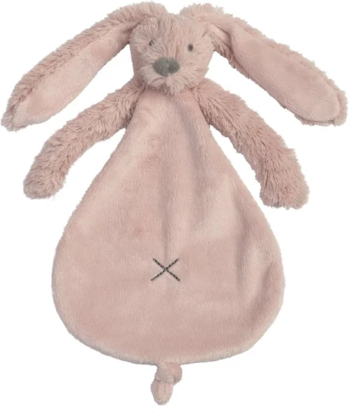Happy Horse Konijn Richie Knuffeldoekje - Oudroze - Baby Cadeau