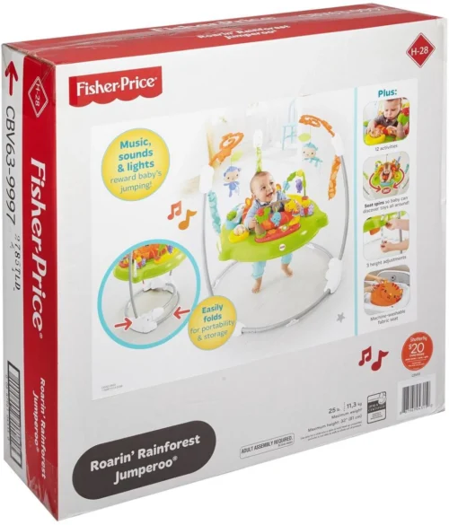 Fisher Price Fisher-Price Jumperoo - Roarin' Rainforest Wipstoel -Baby Verzorging 1025x1200 3