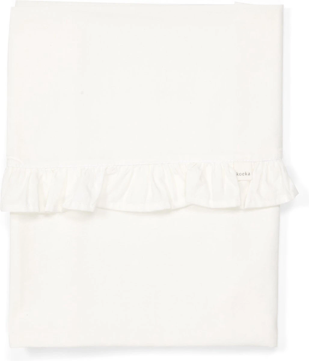 Koeka Baby lakentje ledikant Ruffle - wit 110x140cm Koeka Baby Lakentje Ledikant Ruffle - Wit 110x140cm -Baby Verzorging 1028x1200 8