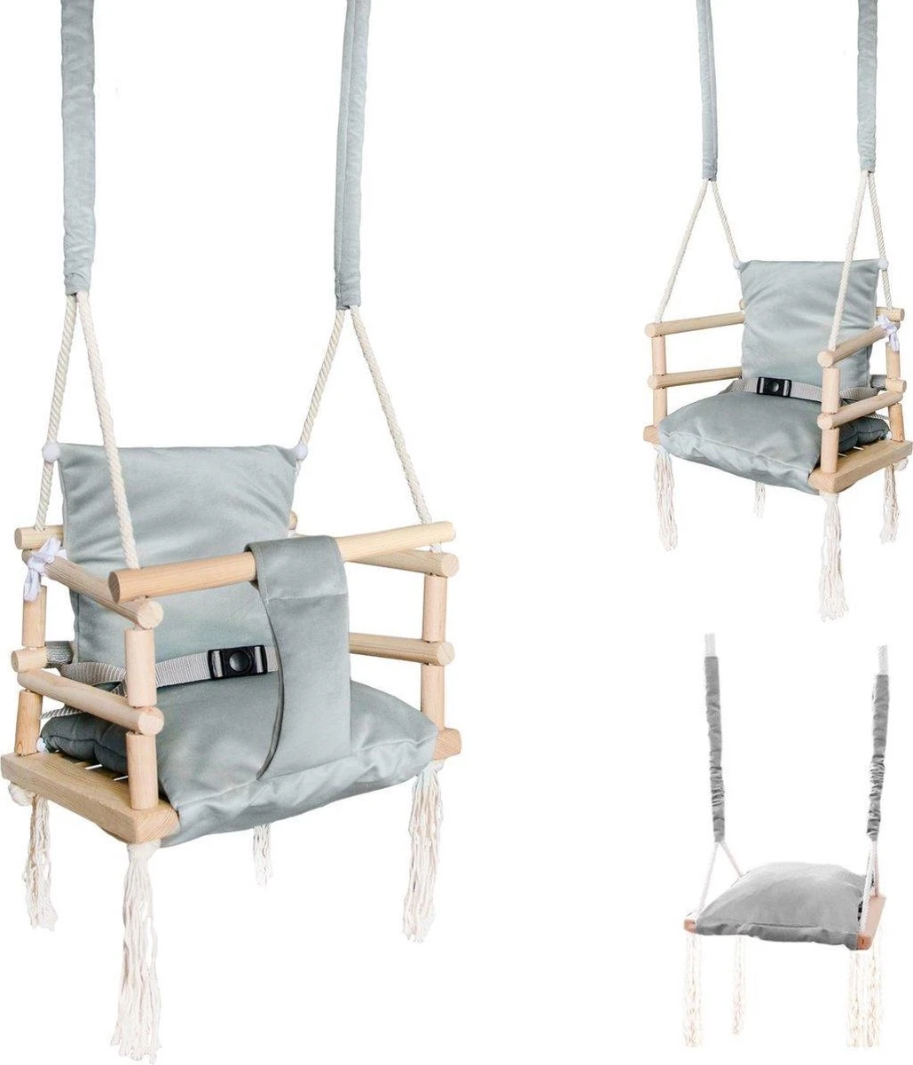Baby Schommel Binnen - Babyschommel Babyzitje - Stof Hout - Babyschommel Binnen - kinderschommel - Schommel Baby Zitje - Schommelzitjes - Schommelstoel - Baby Swing Seat - Plafondhanger 3 in 1 - Grijs Baby Schommel Binnen - Babyschommel Babyzitje - Stof Hout - Babyschommel Binnen - Kinderschommel - Schommel Baby Zitje - Schommelzitjes - Schommelstoel - Baby Swing Seat - Plafondhanger 3 In 1 - Grijs -Baby Verzorging 1029x1200 2