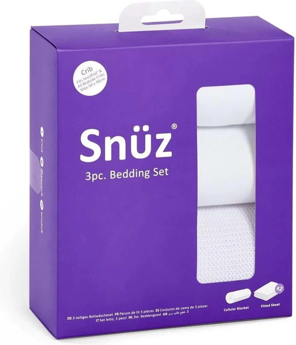 Snuz Beddengoedset voor co-sleeper - 45x90cm - Wit Snuz Beddengoedset Voor Co-sleeper - 45x90cm - Wit -Baby Verzorging 1029x1200 3