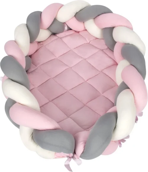 Sevibaby Roze 3-in-1 Braided Bedbumper En Babynest 521-2 5 Sevibaby Roze 3-in-1 Braided Bedbumper En Babynest 521-2 -Baby Verzorging 1034x1200 4