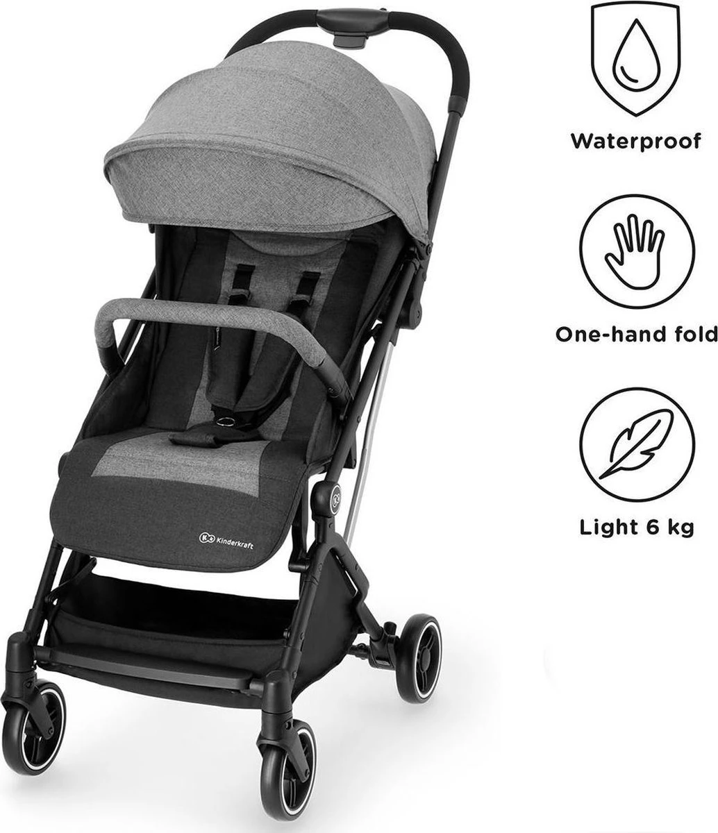 Kinderkraft Wandelwagen Indy Grey Kinderkraft Wandelwagen Indy Grey -Baby Verzorging