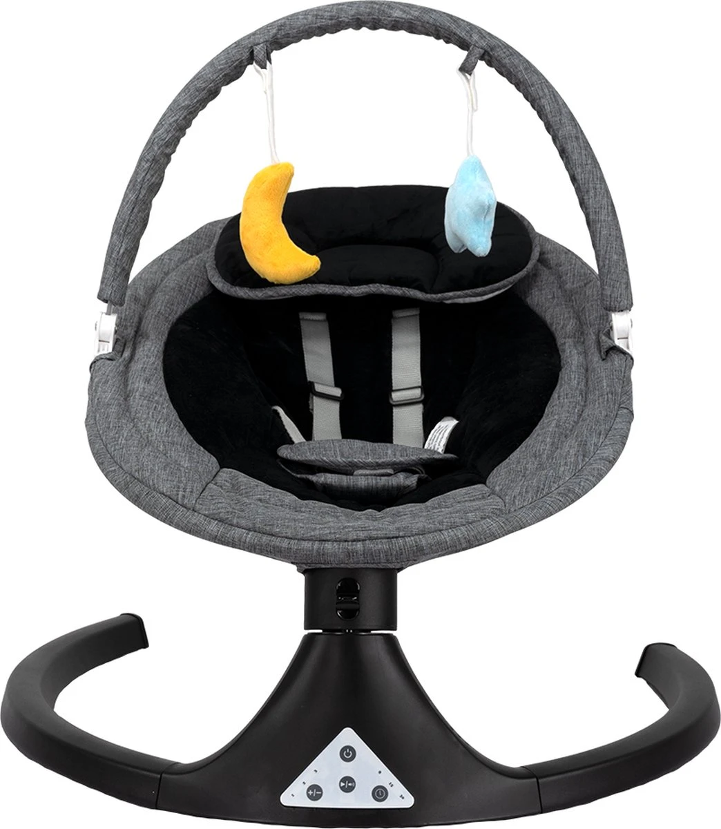 Wipstoel Novi Baby® Nola Swing Black/Grey Wipstoel Novi Baby® Nola Swing Black/Grey -Baby Verzorging 1044x1200 2