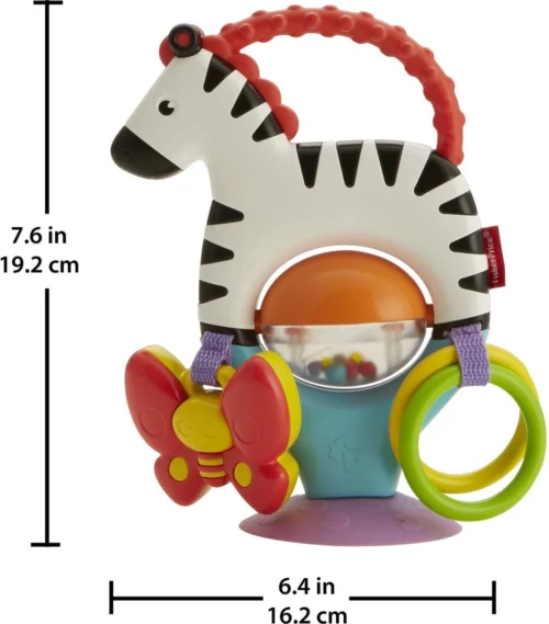 Fisher Price - Activity Zebra - Rammelaar - Speeltje En Bijtring - Grijpspeelgoed -Baby Verzorging 1055x1200