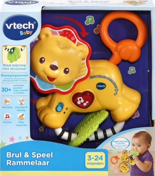 VTech Baby Brul & Speel Rammelaar - Educatief Babyspeelgoed - Bijtring - 3 Tot 24 Maanden -Baby Verzorging 1057x1200 1