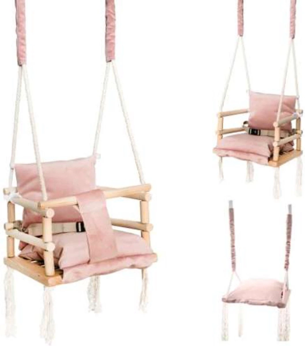 T.R. Goods Babyschommel voor Binnen - 3-in-1 Roze Plafondhanger - Baby swing seat - Gemaakt van hout T.R. Goods Babyschommel Voor Binnen - 3-in-1 Roze Plafondhanger - Baby Swing Seat - Gemaakt Van Hout -Baby Verzorging 1058x1200 1