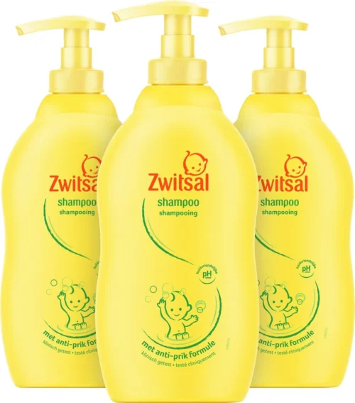 Zwitsal Baby Shampoo - 3 X 400 Ml - Voordeelverpakking -Baby Verzorging 1059x1200