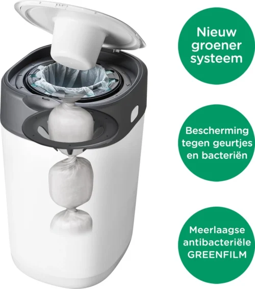 Tommee Tippee Milieuvriendelijke Twist & Click Luieremmer - Met 6 Navulcassettes - Wit -Baby Verzorging 1060x1200 1