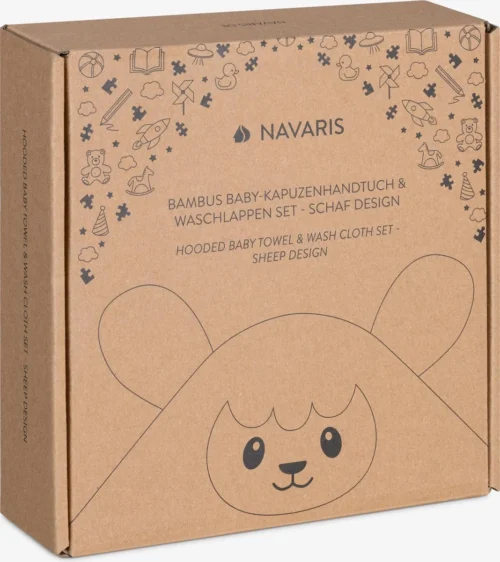 Navaris Badcape Met Capuchon Voor Baby - Set Met Badcape En Washandje - 100% Bamboe - Voor Baby's Van 0-12 Maanden - Oeko-tex Gecertificeerd - Schaap 7 Navaris Badcape Met Capuchon Voor Baby - Set Met Badcape En Washandje - 100% Bamboe - Voor Baby's Van 0-12 Maanden - Oeko-tex Gecertificeerd - Schaap -Baby Verzorging 1068x1200 3