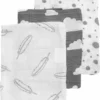 Meyco Hydrofiele Washandjes 3-pack - Feathers-Clouds-Dots - Grijs/Wit -Baby Verzorging 1080x1200 1