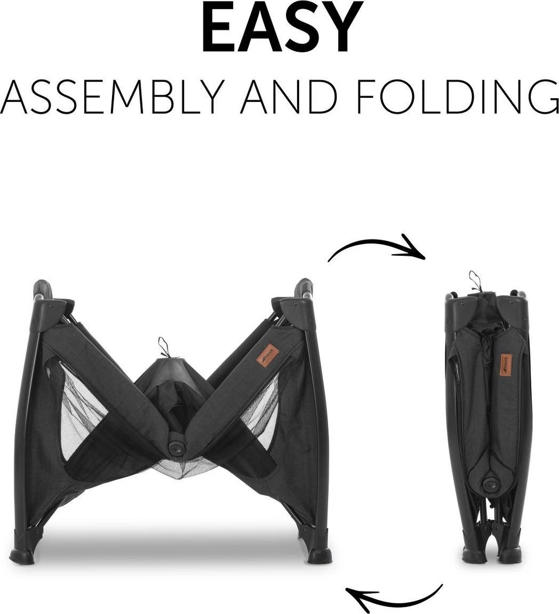 Hauck Play N Relax Center Campingbedje - Zwart Hauck Play N Relax Center Campingbedje - Zwart -Baby Verzorging