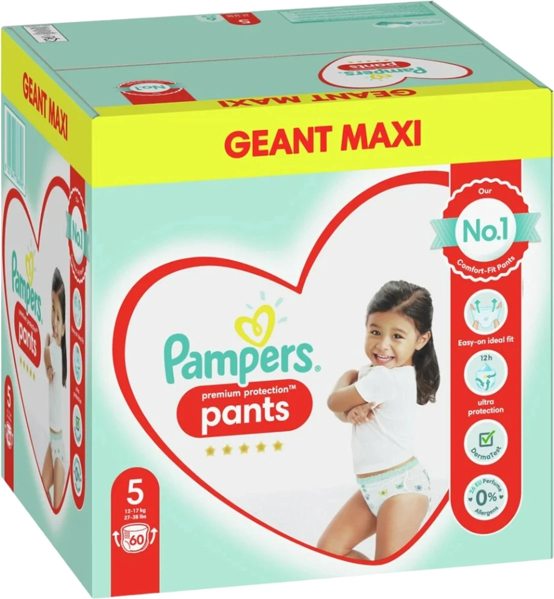 Pampers - Premium Protection Pants - Maat 5 - Mega Pack - 60 luierbroekjes Pampers® Pampers - Premium Protection Pants - Maat 5 - Mega Pack - 60 Luierbroekjes -Baby Verzorging 1109x1200 3