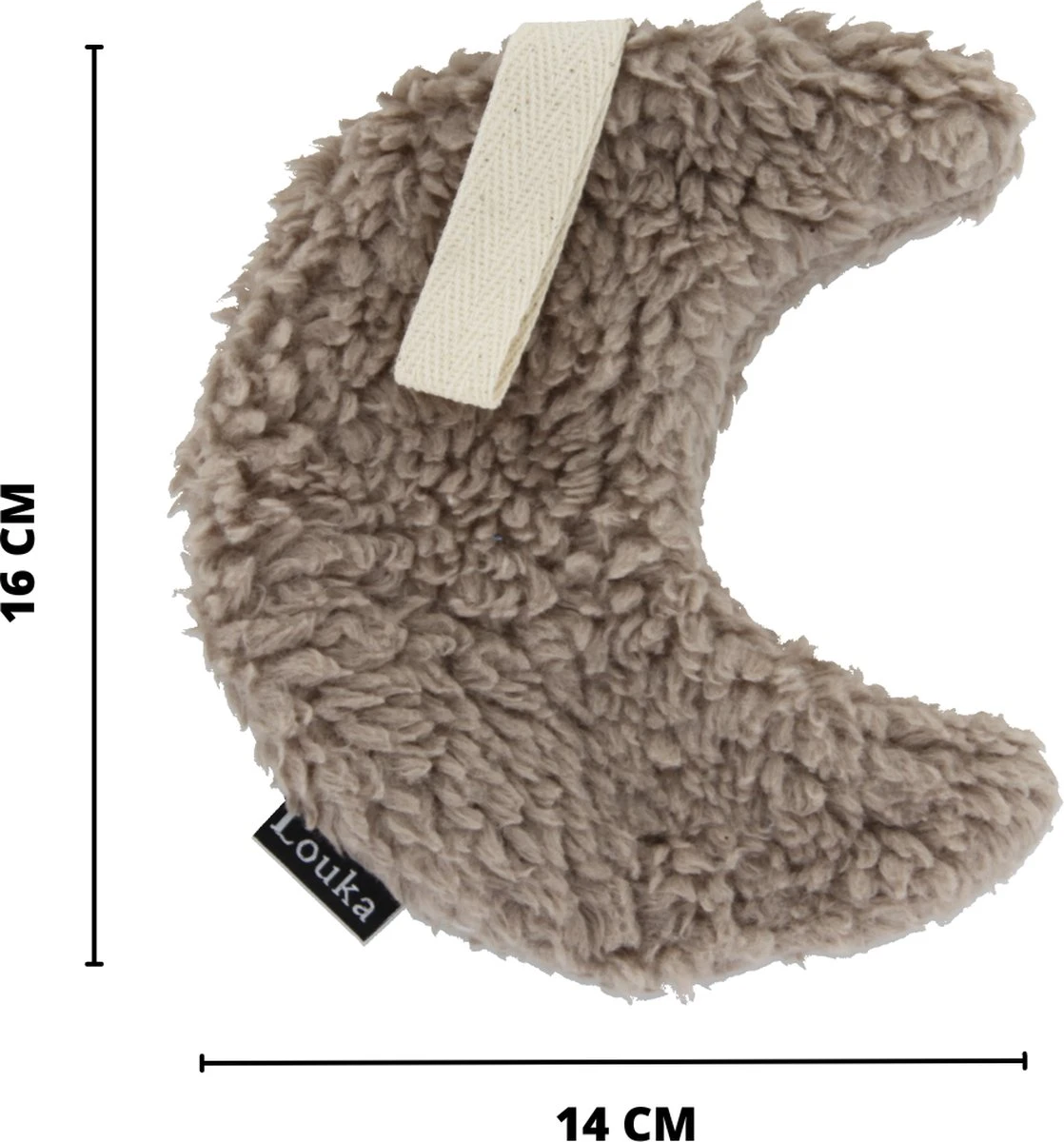 Louka speendoekje maan bruin - teddy katoen - speenknuffel Louka Speendoekje Maan Bruin - Teddy Katoen - Speenknuffel -Baby Verzorging 1118x1200 3