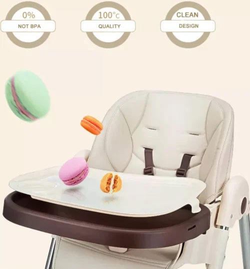 Tissy® 2 In 1 Eetstoel / Kinderstoel – Roze/Wit – Inklapbare Eetstoel Met Speeltafel -Baby Verzorging 1118x1200 4