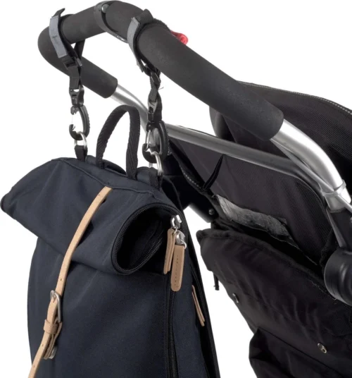 LÄSSIG Luiertas Rolltop Backpack Rugzak Incl Verschoningsmatje - Nacht Blauw -Baby Verzorging 1119x1200 1