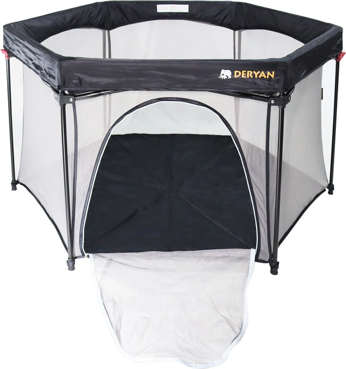 Deryan Draagbare Kinderbox - Zwart - Vaste matrasbodem - Reisbox - campingbedje Deryan Draagbare Kinderbox - Zwart - Vaste Matrasbodem - Reisbox - Campingbedje -Baby Verzorging 1125x1200 3