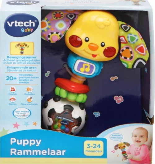 VTech Baby Puppy Rammelaar - Educatief Babyspeelgoed - 3 Tot 36 Maanden 4 VTech Baby Puppy Rammelaar - Educatief Babyspeelgoed - 3 Tot 36 Maanden -Baby Verzorging 1129x1200
