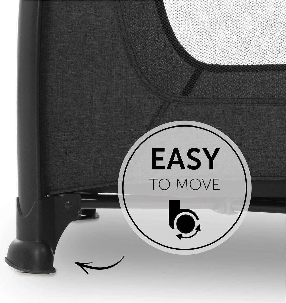 Hauck Play N Relax Center Campingbedje - Zwart Hauck Play N Relax Center Campingbedje - Zwart -Baby Verzorging 1133x1200 3