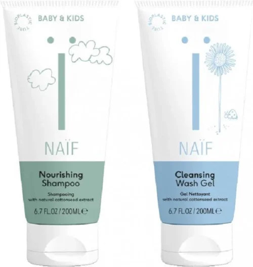 Naïf Baby Wasgel & Shampoo - Voordeelverpakking - Babyverzorging - 2 X 200 Ml - Met Natuurlijke Ingrediënten