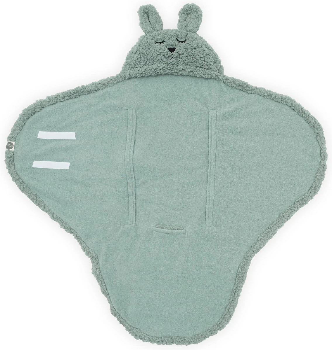Jollein Wikkeldeken Bunny 100x105cm - Ash Green Jollein Wikkeldeken Bunny 100x105cm - Ash Green -Baby Verzorging 1136x1200 4