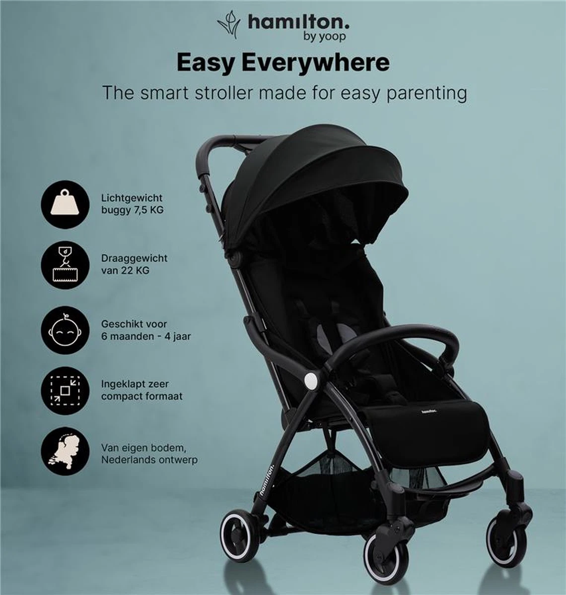 Hamilton by Yoop X1 Plus Buggy – Nieuw, Hoger, Uitgebreider 2023 Model – Premium Stroller met One Hand Folding Technologie – Zwart – Lichte, Verstelbare en Wendbare Kinderwagen met vele Gemakken Hamilton By Yoop X1 Plus Buggy – Nieuw, Hoger, Uitgebreider 2023 Model – Premium Stroller Met One Hand Folding Technologie – Zwart – Lichte, Verstelbare En Wendbare Kinderwagen Met Vele Gemakken -Baby Verzorging 1140x1200 1