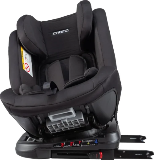 Cabino Meegroei Autostoel Kiddo Groep 0/1/2/3 360° Draaibaar Zwart -Baby Verzorging 1154x1200