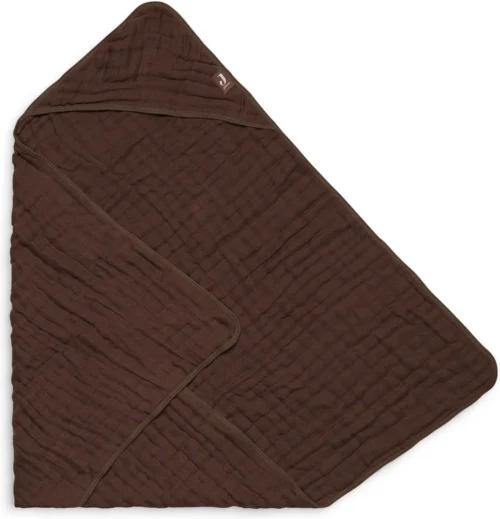 Jollein Badcape Wrinkled 75x75cm - Nougat -Baby Verzorging 1156x1200