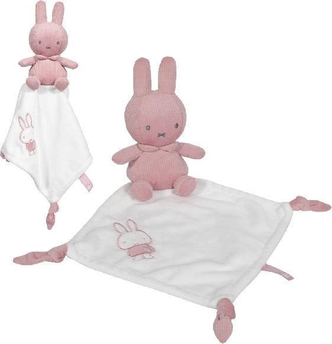 Tiamo Collection Knuffeldoekje nijntje - pink baby rib Tiamo Collection Knuffeldoekje Nijntje - Pink Baby Rib -Baby Verzorging