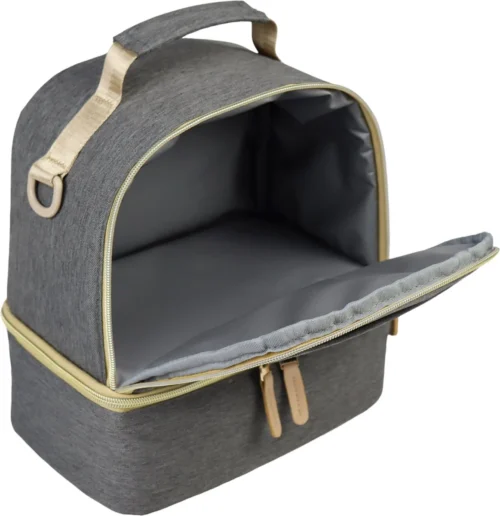 Youha® Tas - Kolftas - Moedermelk Koeltas - Babyfles Koeltas - Babymelk Koelen - Schoudertas & Rugtas - Kleur: Grijs - Reistas 5 Youha® Tas - Kolftas - Moedermelk Koeltas - Babyfles Koeltas - Babymelk Koelen - Schoudertas & Rugtas - Kleur: Grijs - Reistas -Baby Verzorging 1163x1200