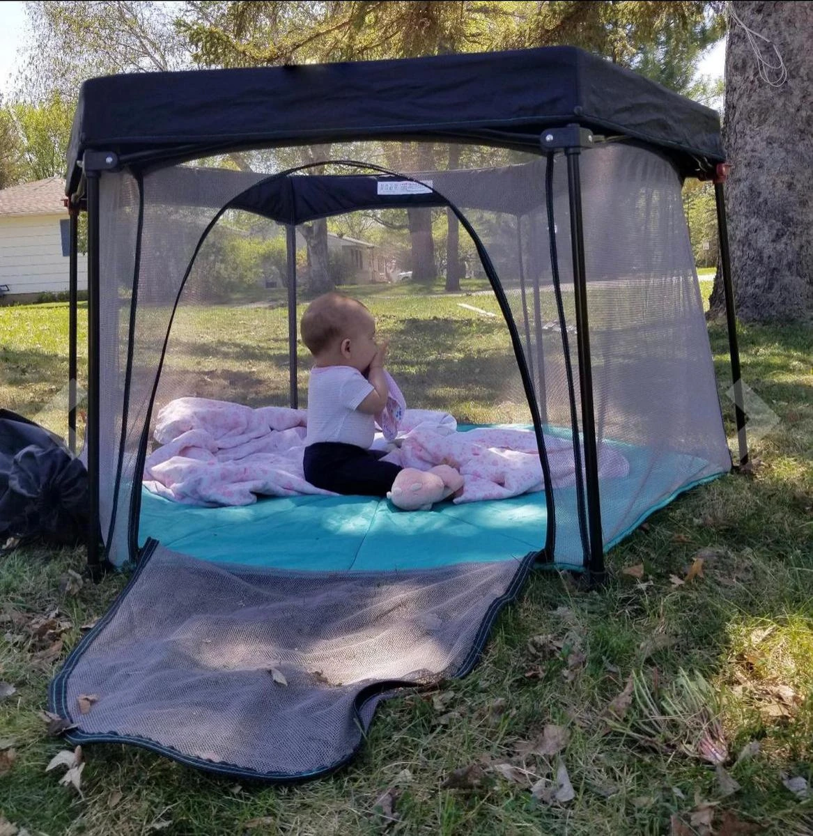 Deryan Draagbare Kinderbox - Zwart - Vaste matrasbodem - Reisbox - campingbedje Deryan Draagbare Kinderbox - Zwart - Vaste Matrasbodem - Reisbox - Campingbedje -Baby Verzorging