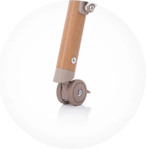 Co-Sleeper Chipolino Wieg KOSSD0212MO Sweet Dreams Mocca/Wood Incl. Wielen -Baby Verzorging 1178x1200