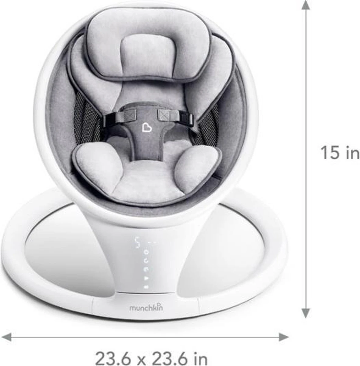 Munchkin wipstoel Swing elektrisch lichtgewicht bluetooth Munchkin Wipstoel Swing Elektrisch Lichtgewicht Bluetooth -Baby Verzorging 1182x1200 3