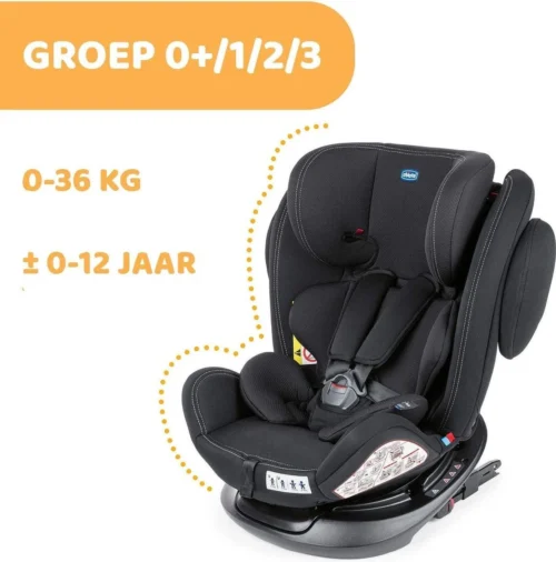 Chicco Autostoel Unico PLUS - Groep 0 1 2 3 - Isofix Bevestiging -Verstelbare Hoofdsteun - Zwart -Baby Verzorging 1185x1200 1