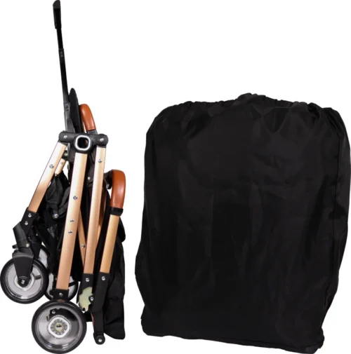 Ding Vivo Wandelwagen - Zwart/Rose - Inklapbare Buggy - Inclusief Boodschappenmandje En Zonnekap 5 Ding Vivo Wandelwagen - Zwart/Rose - Inklapbare Buggy - Inclusief Boodschappenmandje En Zonnekap -Baby Verzorging 1188x1200 2