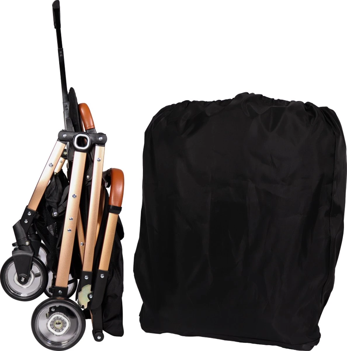 Ding Vivo Wandelwagen - Zwart/Rose - Inklapbare buggy - Inclusief boodschappenmandje en zonnekap Ding Vivo Wandelwagen - Zwart/Rose - Inklapbare Buggy - Inclusief Boodschappenmandje En Zonnekap -Baby Verzorging 1188x1200 2