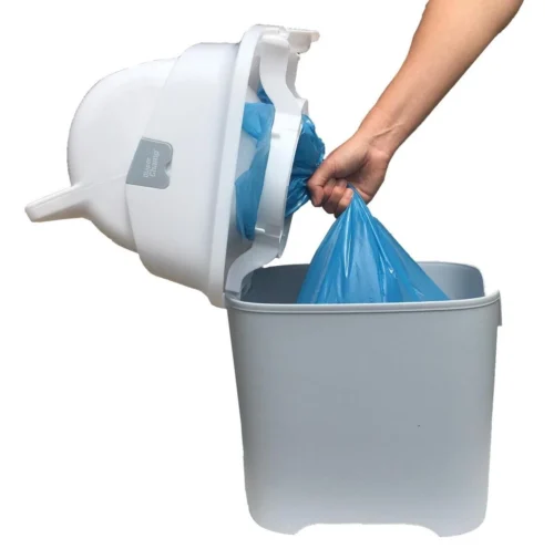 DiaperChamp ONE - Soft Silver - Standaard Luieremmer -Baby Verzorging 1189x1200 6