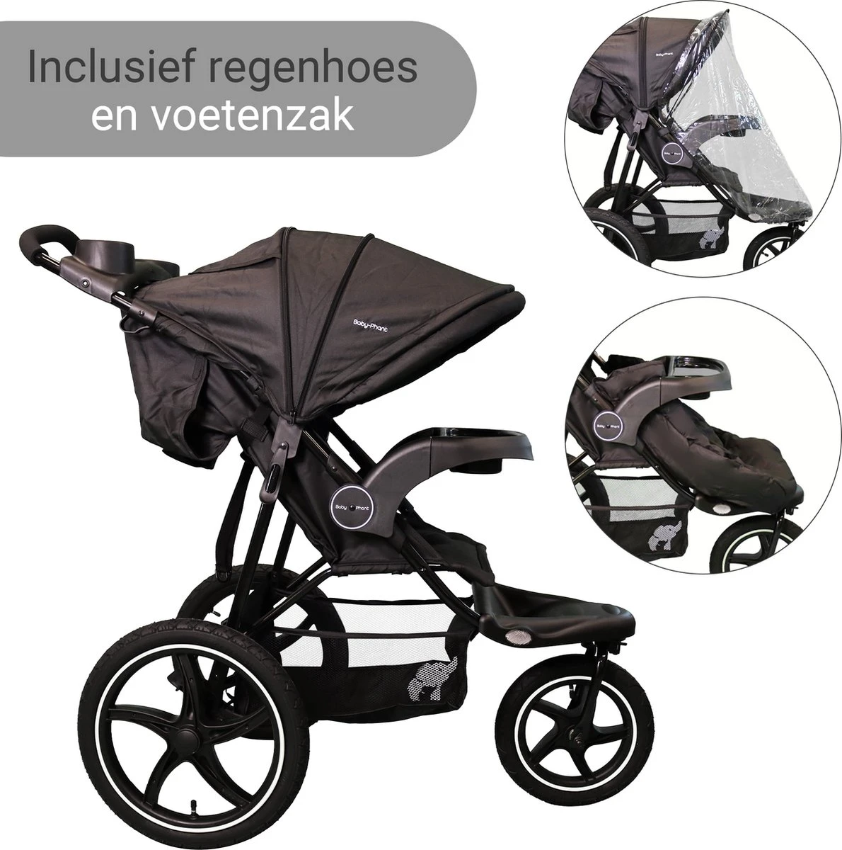 Babyphant Luxe Yasmin hardloop kinderwagen – Jogging buggy - runner Babyphant Luxe Yasmin Hardloop Kinderwagen – Jogging Buggy - Runner -Baby Verzorging 1190x1200 1