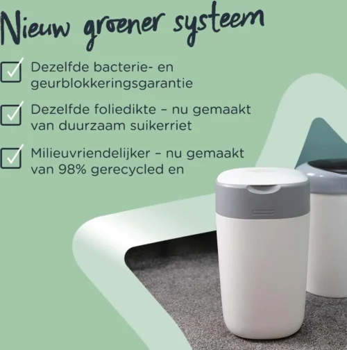 Tommee Tippee Milieuvriendelijke Twist & Click Luieremmer - Met 6 Navulcassettes - Wit -Baby Verzorging 1190x1200 7