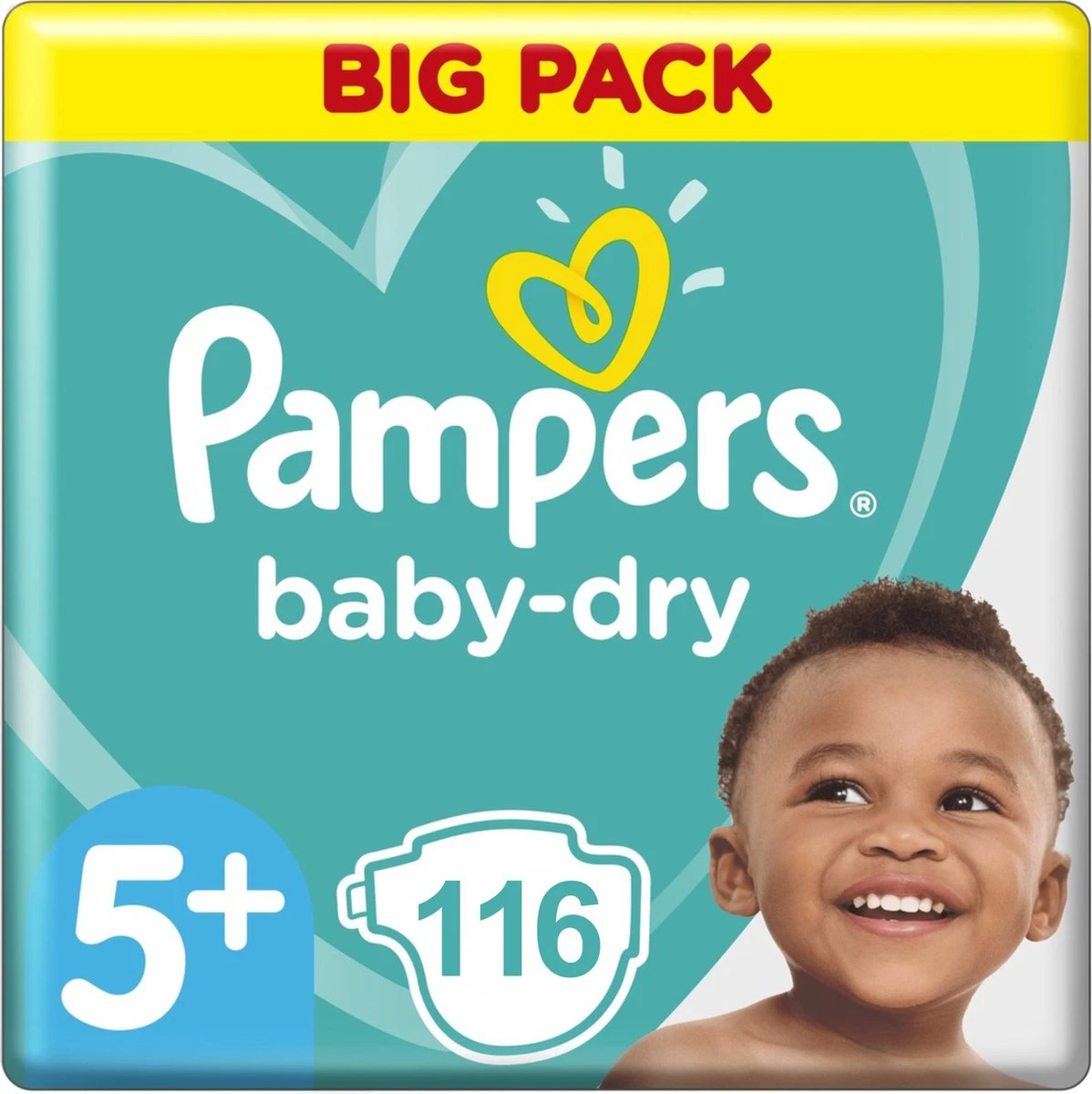 Pampers Baby Dy Maat 5+ - 116 Luiers (2x58) - 12-17KG Pampers® Pampers Baby Dy Maat 5+ - 116 Luiers (2x58) - 12-17KG -Baby Verzorging 1198x1200 20
