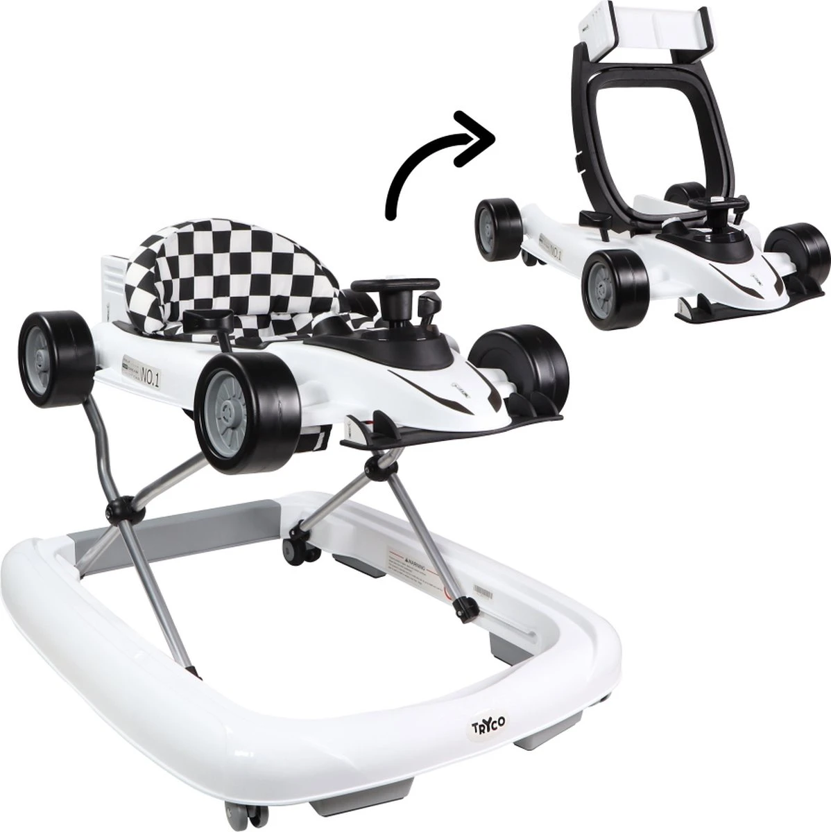 Tryco F1 Racer Loopstoel - 2-in-1 Loopstoel en Loopwagen - Wit - Met Geluid Tryco F1 Racer Loopstoel - 2-in-1 Loopstoel En Loopwagen - Wit - Met Geluid -Baby Verzorging 1198x1200 26
