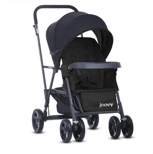 Joovy Caboose Graphite Stand On Tandem Buggy - Zwart - Duo Buggy - Dubbele Buggy