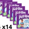 Huggies Pampers Pull Ups Boy - Oefenbroekjes - Medium (10-18kg) - 6x14 Broekjes - Maandbox
