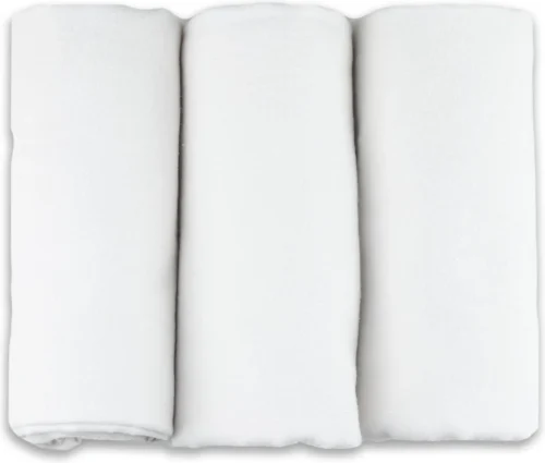Flanellen Luiers - 3 Pack - 80cm X 80cm - Wit - FENSILO