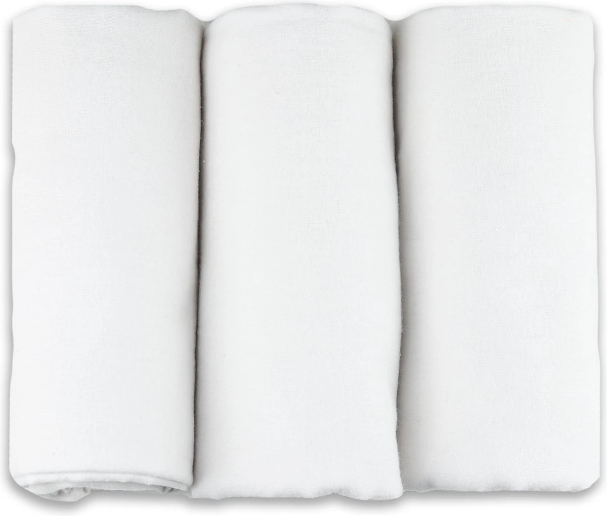 Flanellen Luiers - 3 Pack - 80cm x 80cm - Wit - FENSILO Flanellen Luiers - 3 Pack - 80cm X 80cm - Wit - FENSILO -Baby Verzorging